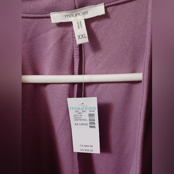 NWT Maurice's Orchid Purple Blazer - Picture 3 of 4